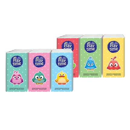 Носни кърпички Плей Тайм 6бр Носни кърпички Плей Тайм 6бр