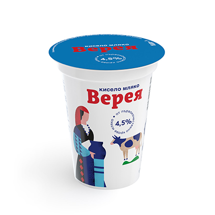 Кисело мляко Верея 4,5% 400г