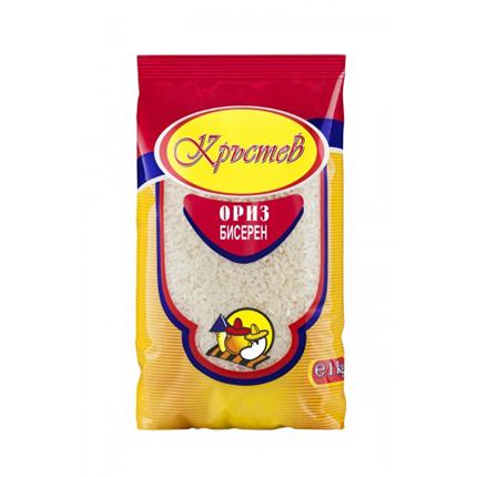 Ориз Кръстев 1кг Бисерен Ориз Кръстев 1кг Бисерен