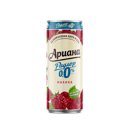 Бира Ариана Радлер 500мл кен Малина