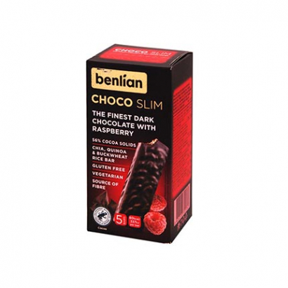 Безглутеново барче Бенлиан Шоко Слим 80г Малина