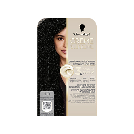 Боя за коса Крийм Сюприйм 1-0 Естествено черно Боя за коса Крийм Сюприйм 1-0 Естествено черно
