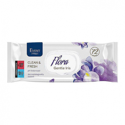 Влажни кърпи Евент Фреш 72бр Ирис