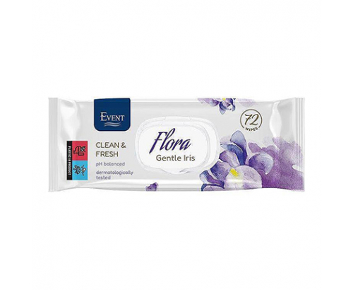 Влажни кърпи Евент Фреш 72бр Ирис Влажни кърпи Евент Фреш 72бр Ирис