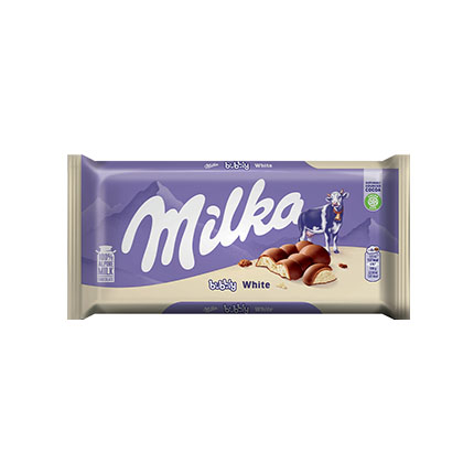 Шоколад Милка 95г Бабъл бял