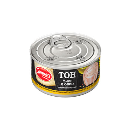 Риба Тон филе Компас 160г Олио