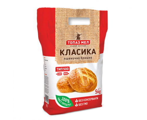 Брашно Топаз Мел тип 500 5кг Брашно Топаз Мел тип 500 5кг