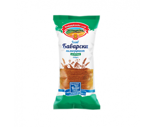 Хляб Добруджански Хляб 550г Баварски пълнозърнест Хляб Добруджански Хляб 550г Баварски пълнозърнест