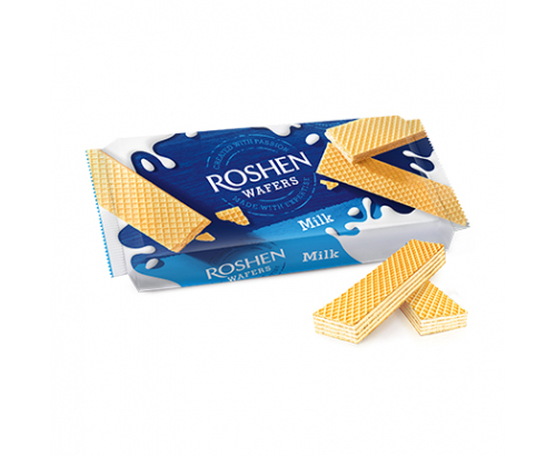 Вафли Рошен 216г С млечен пълнеж Вафли Рошен 216г С млечен пълнеж