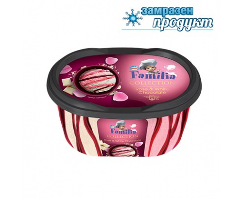 Сладолед Фамилия Колекция 505г Роза и бял шоколад