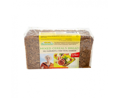 Пълнозърнест хляб Местемахер 500г С три вида ядки Пълнозърнест хляб Местемахер 500г С три вида ядки