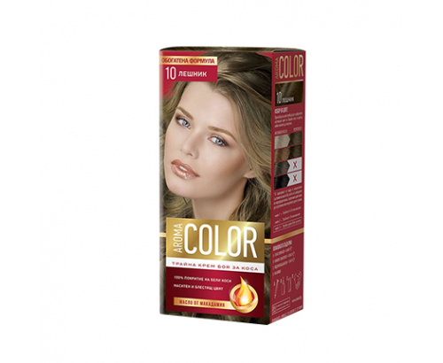 Боя за коса Арома Колор 10 Лешник Боя за коса Арома Колор 10 Лешник