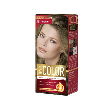 Боя за коса Арома Колор 10 Лешник