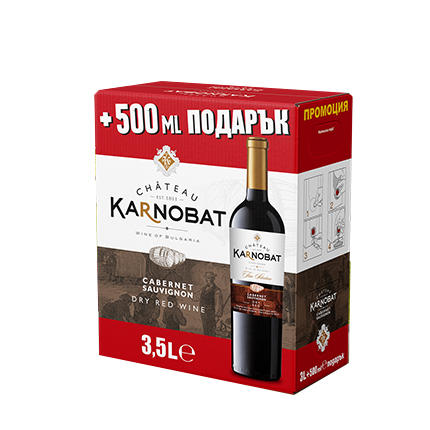 Вино Шато Карнобат 3л Каберне Совиньон Вино Шато Карнобат 3л Каберне Совиньон
