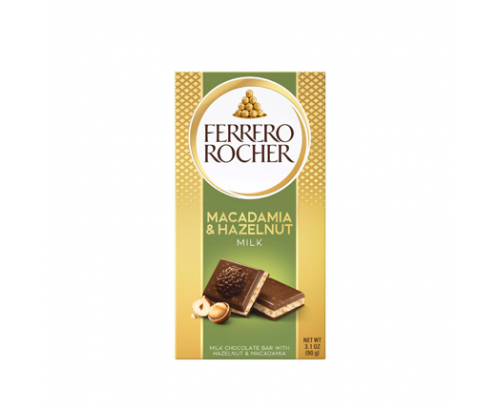 Шоколад Фереро Роше 90г Млечен с макадамия Шоколад Фереро Роше 90г Млечен с макадамия