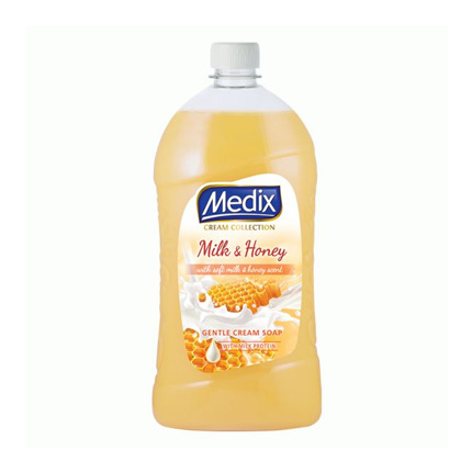 Течен сапун Медикс 800мл Мед и мляко Течен сапун Медикс 800мл Мед и мляко