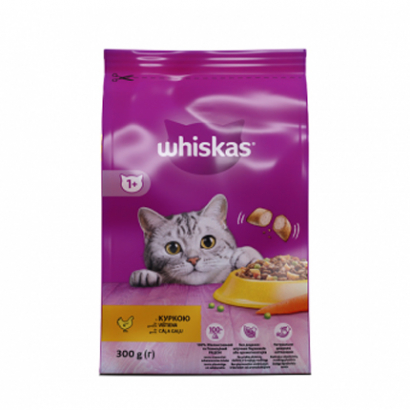 Храна за котки Уискас 300г Пилешко Месо