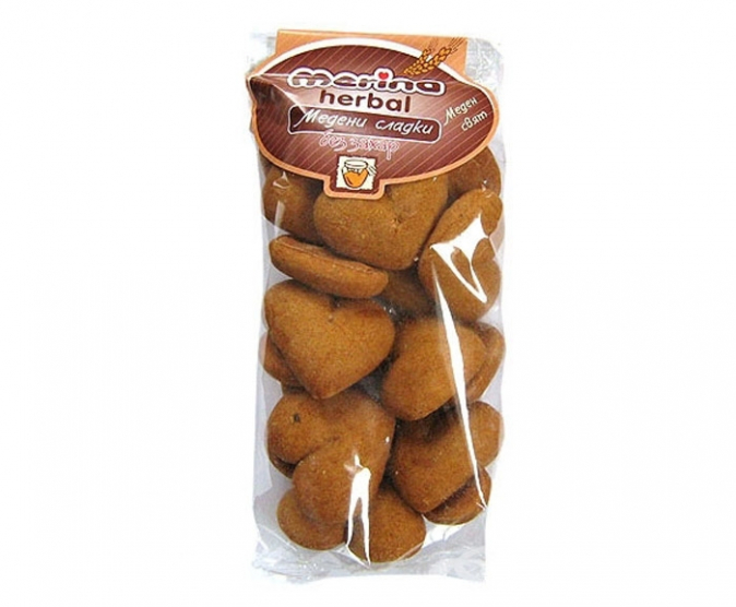 Медени сърца Мерина 120г Без захар Медени сърца Мерина 120г Без захар