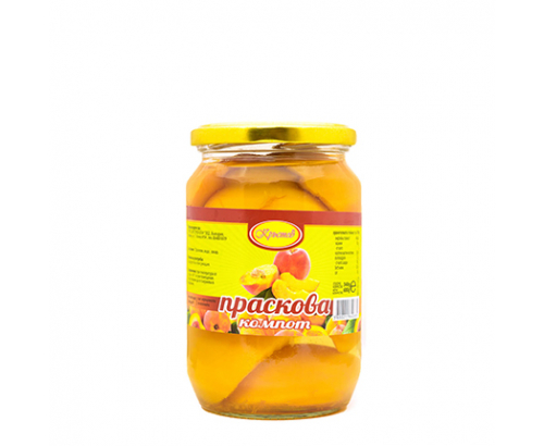 Компот Кръстев 680г Праскова небелени Компот Кръстев 680г Праскова небелени