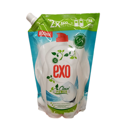 Препарат за съдове Ехо 800мл Пълнител Клийн Пауър Препарат за съдове Ехо 800мл Пълнител Клийн Пауър