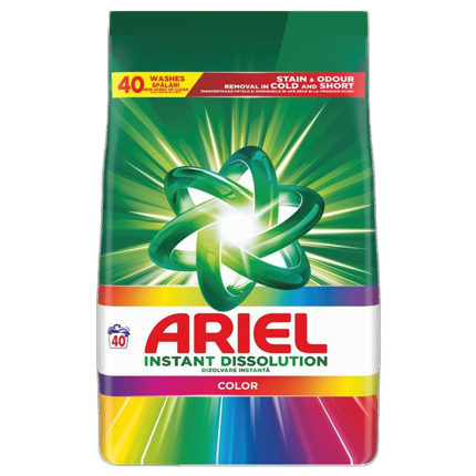 Прах за пране Ариел 2,6кг Цветно Прах за пране Ариел 2,6кг Цветно