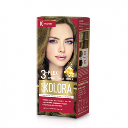 Боя за коса Арома Колор 10 Лешник