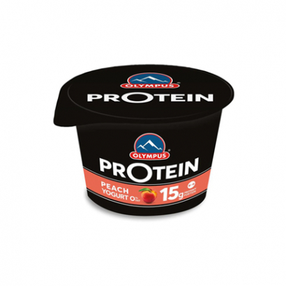 Йогурт Олимпус 0% 180г С парченца праскова