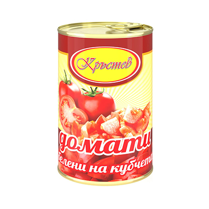 Домати белени на кубчета Кръстев 400г