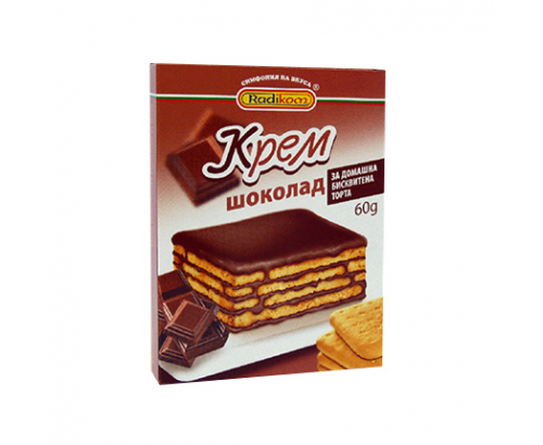 Крем за бисквитена торта Радиком 60г Шоколад Крем за бисквитена торта Радиком 60г Шоколад