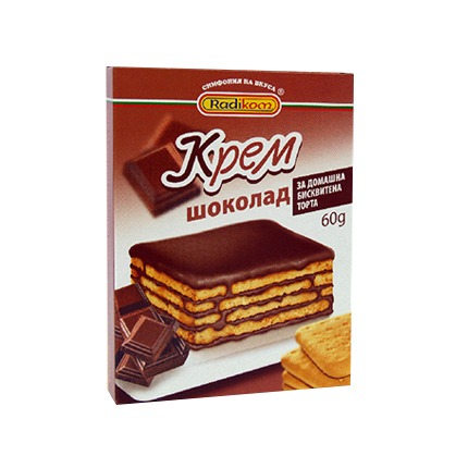 Крем за бисквитена торта Радиком 60г Шоколад