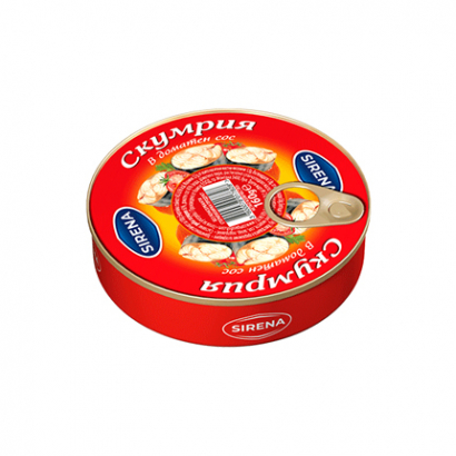 Скумрия Сирена 160г  в доматен сос