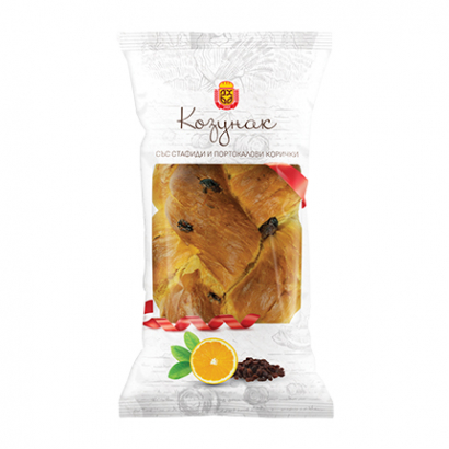 Козунак Добруджански Хляб 250г С портокал и стафиди