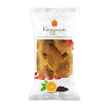 Козунак Добруджански Хляб 250г С портокал и стафиди