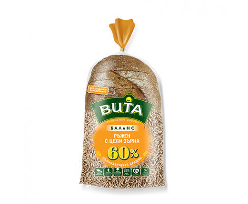 Хляб Вита Баланс 450г Ръжен с цели зърна Хляб Вита Баланс 450г Ръжен с цели зърна