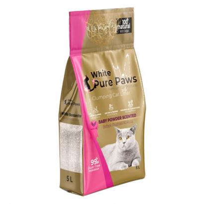 Котешка тоалетна Чисти Лапи 5л С аромат на бебешка пудра