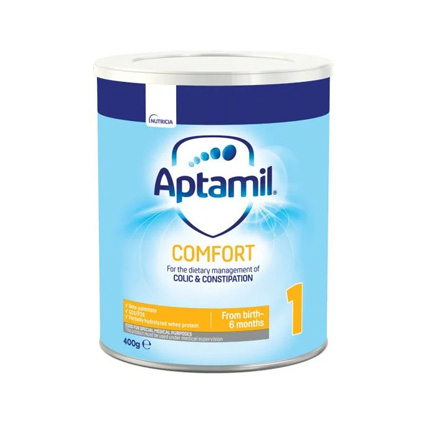 Адаптирано мляко Аптамил Комфорт 1 400г от 0 до 6 месеца