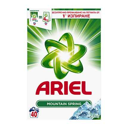 Прах за пране Ариел 2,6кг Планинска пролет