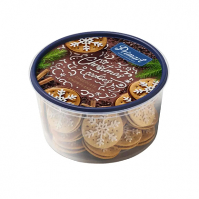 Бисквити Примарт 250г Коледни снежинки сандвич