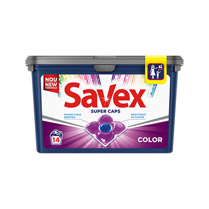 Гел капсули Савекс 14бр Цветно 2в1 Гел капсули Савекс 14бр Цветно 2в1