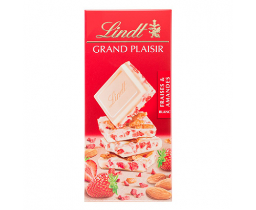 Шоколад Линдт Гранд Плезир 150г Бял с бадем Шоколад Линдт Гранд Плезир 150г Бял с бадем