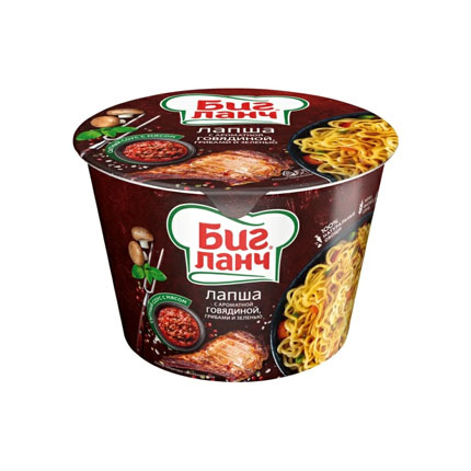 Инстантни спагети Биг Ланч 90г Говеждо и гъби Инстантни спагети Биг Ланч 90г Говеждо и гъби