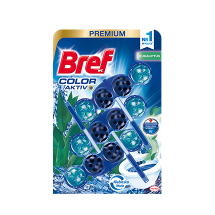 Ароматизатор за тоалетна Бреф 3х50г Блу актив топчета