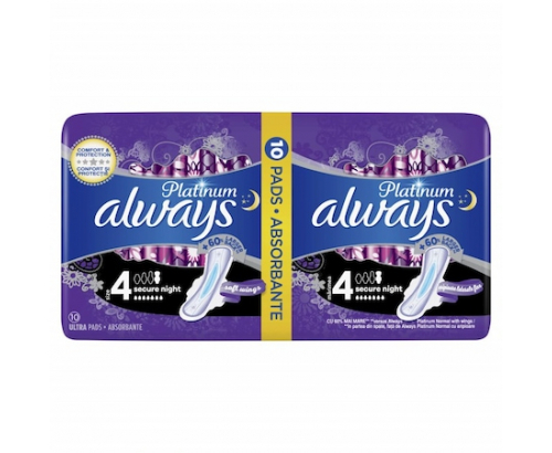 Дамски превръзки Олуейз Платинум 10бр Дуо Нощни Дамски превръзки Олуейз Платинум 10бр Дуо Нощни