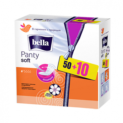 Ежедневни превръзки Панти Софт 60бр Ароматизирани