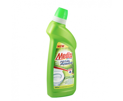 Гел за тоалетна Медикс 500мл Ябълка и мента Гел за тоалетна Медикс 500мл Ябълка и мента