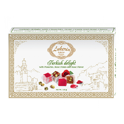 Локум Лукерия 150г Роза и шам фъстък
