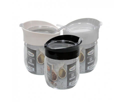 Стъклено бурканче с лъжичка 425мл Стъклено бурканче с лъжичка 425мл