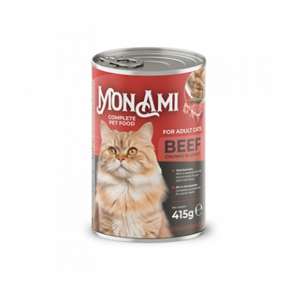 Храна за котки Мон Ами 415г Говеждо
