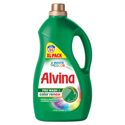 Гел за пране Медикс Алвина 2,7л За бяло и цветно