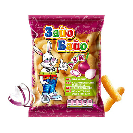 Пшенични пръчици Зайо Байо 45г Лук